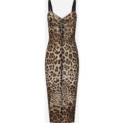 Dolce & Gabbana Marquisette calf-length dress leo_new