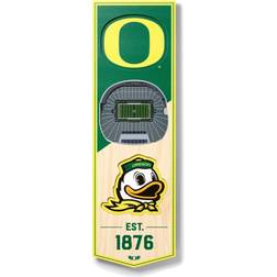 YouTheFan Oregon Ducks 6'' x 19'' 3D StadiumView Banner