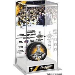 Pittsburgh Penguins 2017 Stanley Cup Champions Logo Deluxe Puck Display Case