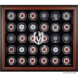 Vegas Golden Knights 30-Puck Brown Display Case