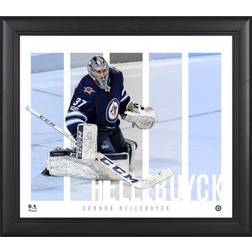 Connor Hellebuyck Winnipeg Jets Framed 15'' x 17'' Player Panel Collage