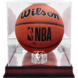 NBA 75th Anniversary Mahogany Sublimated Basketball Display Case