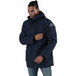 Kappa Jackson Winter Jacket Hood Blue, Male, Tøj, jakker, blå