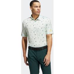 adidas Ultimate365 Allover Print polotrøje Linen Green Shadow Green Impact Yellow