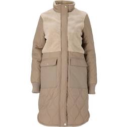 Weather Report HOLLIE W LONG QUILTED JACKET Färg: 1137 Pine Bark, 44