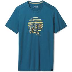 Smartwool Companion Trek Graphic SS Tee Slim Fit, petroleumsgrøn 2023 Kortærmede T-shirts