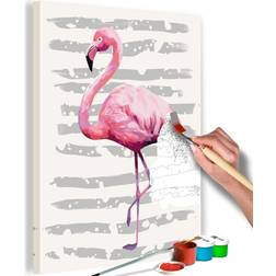 Artgeist DIY lærred maleri Beautiful Flamingo Billede