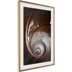 Artgeist Inramad Tavla Winding Staircase Poster