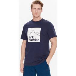 Jack Wolfskin Herr Brand T M T-shirt Kortärmad Night Blue
