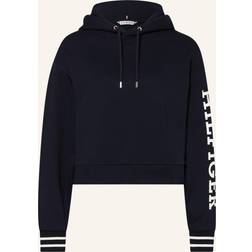 Tommy Hilfiger REG Monotype SLV Crop Hoodie Dam Hoodies