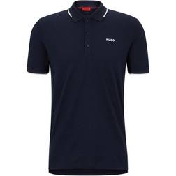 HUGO BOSS Dinoso222 Slim Fit Polo Shirt Dark Blue, Dark Blue, M, Men