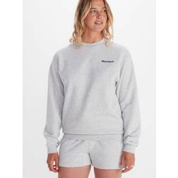 Marmot Mountain Works Circle Heavyweight Crew Sweatshirt Light Grey Heather Women's Clothing Gray