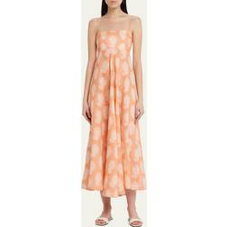 Zimmermann Bedrucktes Midikleid Aus Leinen