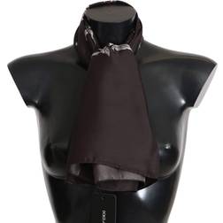 Dolce & Gabbana Silk Scarf Wrap Luxe Brown