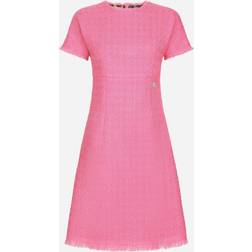 Dolce & Gabbana Dame Tweed Kjole Lyserød