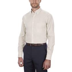Van Heusen Men's Regular Fit Pinpoint Stripe Dress Shirt - Birch