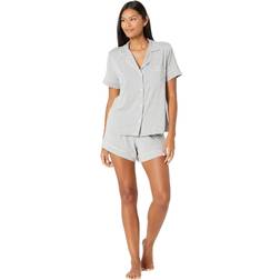 eberjey Women's Gisele Tencel Modal Short Pajama Set, Grey, Grey