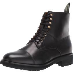 Polo Ralph Lauren Bryson Cap-Toe Leather Boot Black