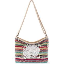 The Sak Lumi Crossbody - Eden Stripe Flower Embroidery