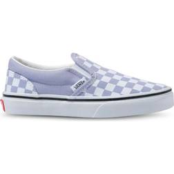 Vans Kid's Checkerboard Classic Slip-on - Languid Lavender/True White