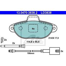 ATE Bremsbelagsatz FORD,FIAT 13.0470-3838.2 77364635,77365191,77365306 77365816,1559698,1669578,1675620,1731172,1736940,1778385,9S512K021BA