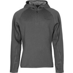 Pinewood Finnveden half-zip hættetrøje, Grey melange