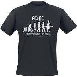 AC/DC Evolution Of Rock T Shirt - Black