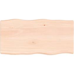 vidaXL 100x50x6 ubehandlet massivt Bordplade