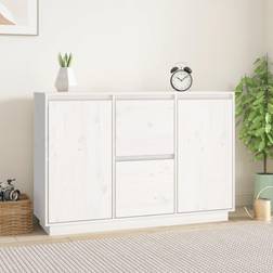 vidaXL 111x34x75 massivt Skænk