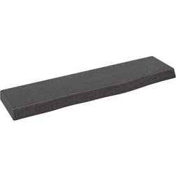 vidaXL Dark Grey 40 x 10 x 2 cm Treated Solid Wood Oak Wall Shelf