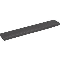 vidaXL Dunkelgrau 60x10x2 Massivholz Eiche Behandelt Wandregal