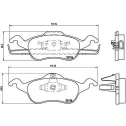 Brembo P 24 046 Bremsbelagsatz