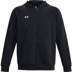 Under Armour Rival Fleece Full-Zip Uomo - Nero/Bianco