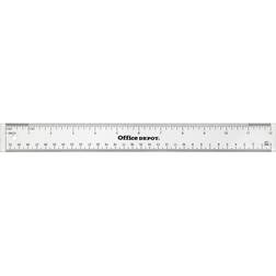 Office Depot acrylic ruler, 12in., clear, 55234