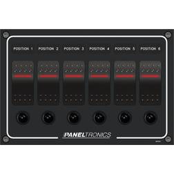 Paneltronics dc6 position illuminated rocker switc