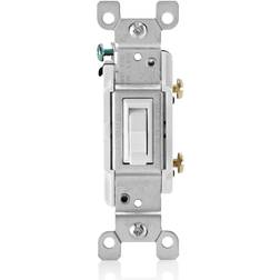 Leviton 3000627 15 amps Single Pole protective Treated Toggle Switch White