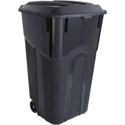 United Solutions 32 Gallon Outdoor Waste Garbage Bin with Attached