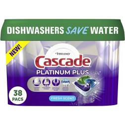 Cascade Fresh Platinum Plus Action Pacs Dishwasher Detergents