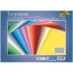 folia Tonpapier Sonderedition 25 farbsortiert 130 g/qm 25 Blatt