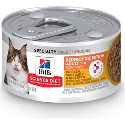 Hill's Science Diet Adult Perfect Digestion Chicken, Vegetable & Rice Stew Canned Cat Case X