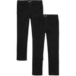 The Children's Place Kid's Uniform Stretch Skinny Chino Pants 2-pack - Black (3011216_01)