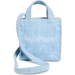 Acne Studios Logo Mini Tote Bag Blue Denim