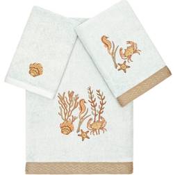 Linum Home Textiles Turkish Cotton Aaron Embellished Bath Towel Multicolor