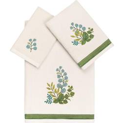 Linum Home Textiles Turkish Cotton Botanica 3-piece Bath Towel Beige