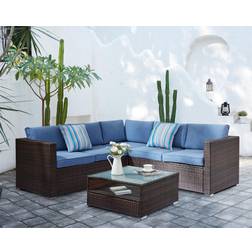 GRS Nia Brown Outdoor Lounge Set