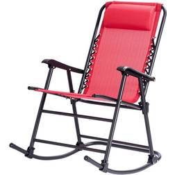 Costway Folding Zero Gravity Rocking Chair Rocker