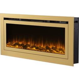 The Sideline Deluxe Gold 50 86275 Recessed Smart Electric Fireplace