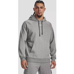 Under Armour Herren Rival Fleece Hoodie Castlerock Light Heather Weiß