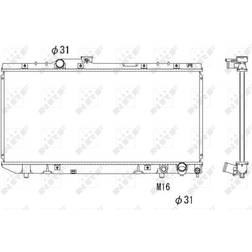 NRF 58238 Kühler, Motorkühlung