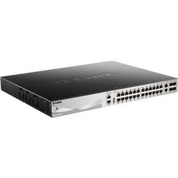 D-Link Systems DGS-3130-30PS 24 Ports + 2 x 10 Gigabit Ethernet + 4 x 10 Gigabit SFP+ (370 W)